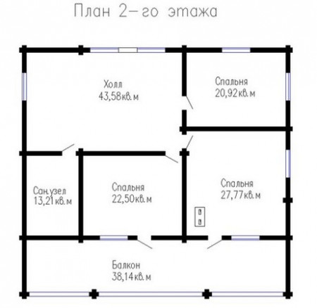 Сруб дома 230 м2