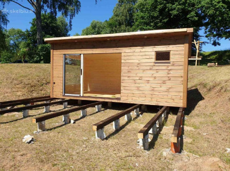 Баня Парус 6x2,5 м, из блок-хауса