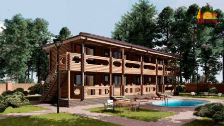 Сруб гостиницы «Лагуна» (8 номеров)