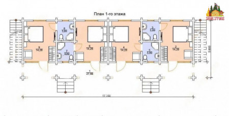 Сруб гостиницы «Лагуна» (8 номеров)