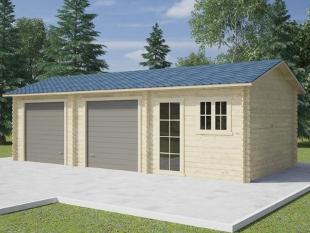 Гараж из минибруса на два авто, 9х6 м, 50 кв. м 