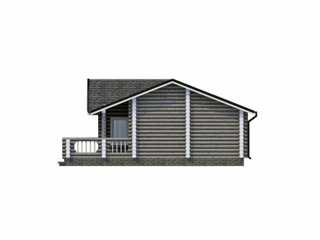 Сруб дома с мансардой 115 м2