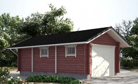 Гараж из минибруса 8х3.5, 24 кв. м  