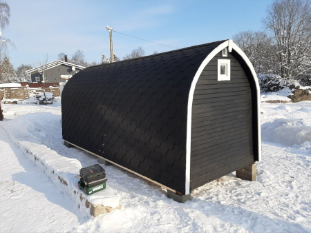 Баня «Викинг» 6х2,2м с торцевым входом