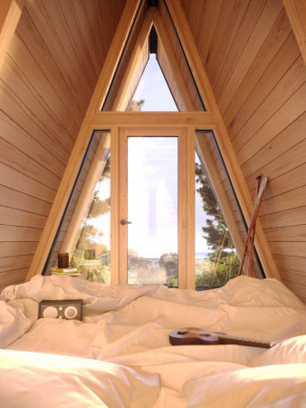 Маленький A-Frame дом шалаш, 3x3 метра, 9 кв. м