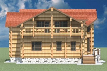 Сруб дома 325 м2