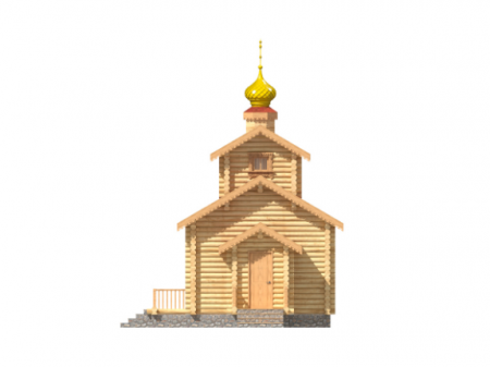 Часовня из бревна 36,04 кв.м