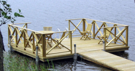 Устройство деревянных мостков и причалов: варианты конструктивных решений