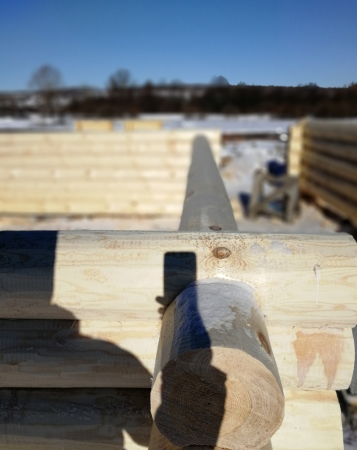 Сруб бани 6х6 м из рубленного бревна, 30 кв. м 