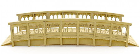 Арочный деревянный мост «Венецианский» 16,5х1,6 м