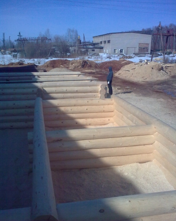 Сруб бани 5х5 м из рубленного бревна, 20 кв. м 