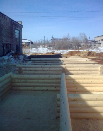 Сруб бани 5х5 м из рубленного бревна, 20 кв. м 