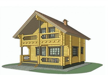 Сруб дома 103,3 м2