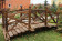 Декоративный деревянный мосток для дачи 3х1,7 м