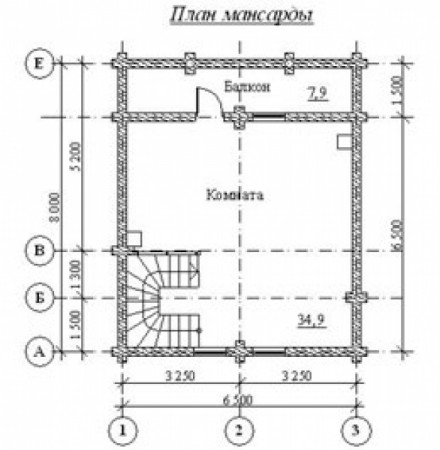 Сруб дома 104 м2