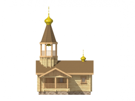 Часовня (звонница) из бревна 25,92 кв.м