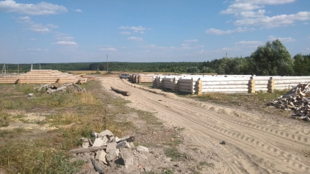 Сруб одноэтажного дома 12х12 м из рубленного бревна, 120 кв. м 