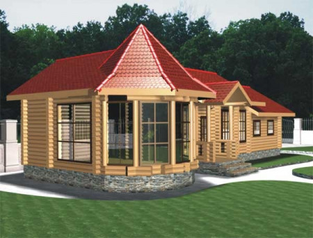 Сруб дома 112 м2