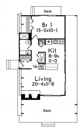 A-Frame дом два уровня, 7,9x13,4 метра, 118 кв. м