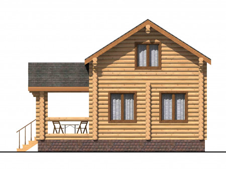 Сруб дома 112 м2, 2 этажа