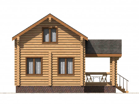 Сруб дома 112 м2, 2 этажа