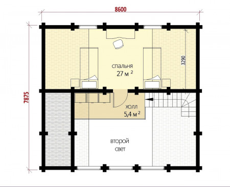 Дом с мансардой Д-003 [105 кв.м]