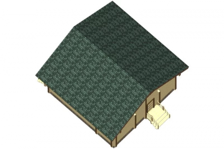 Сруб дома из ОЦ бревна 8х10 м из бревна (130 кв.м)