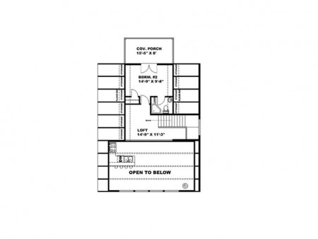 A-Frame дом  9,75x20,7 метра, 151,2 кв. м, с мансардой