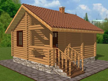 Простая баня на 30 м2