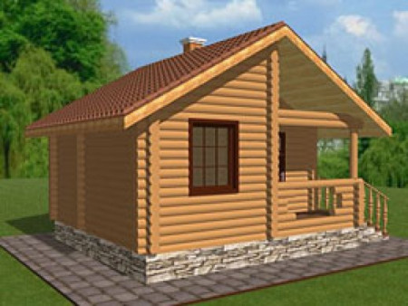 Простая баня на 30 м2