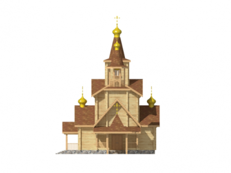 Церковь из бревна 165,75 кв.м