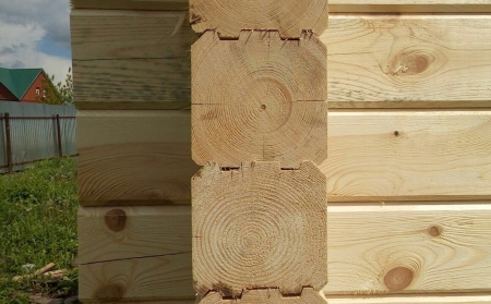 Сруб бани из профилированного бруса 3х5 м, 12 кв. м