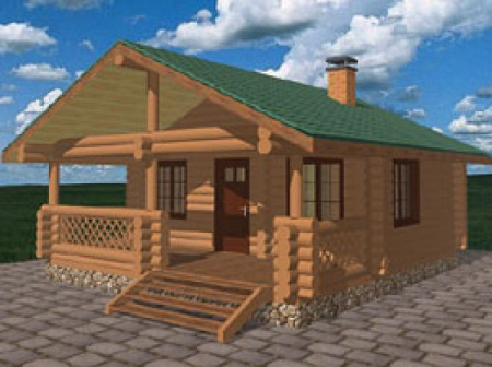 Сруб дома 116 м2 2 этажа
