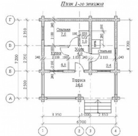 Сруб дома 116 м2 2 этажа
