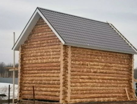 Сруб дома 6х8 м, 40 кв. м, из рубленного бревна 