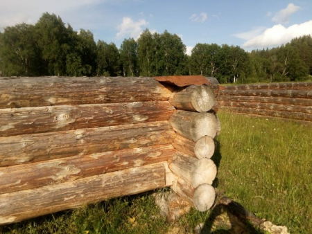 Сруб дома 8х8 м из рубленного бревна (2 этажа), 87 кв. м 