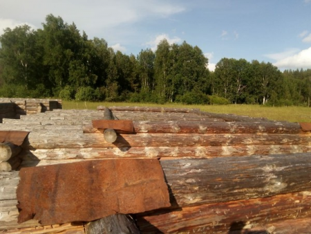 Сруб дома 8х8 м из рубленного бревна (2 этажа), 87 кв. м 