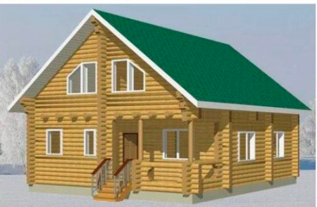 Сруб дома 120 м2
