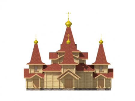Церковь из бревна 283,29 кв.м