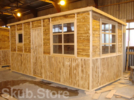 Застекленная веранда с бытовкой, 2,3х5 м