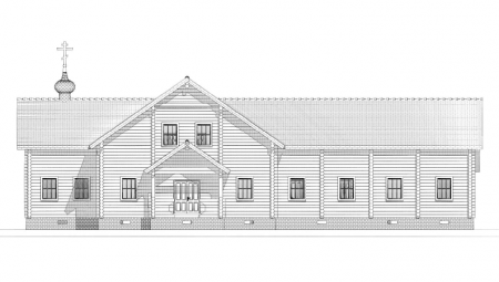 Воскресная школа (2 этажа) из бревна 471,95 кв.м