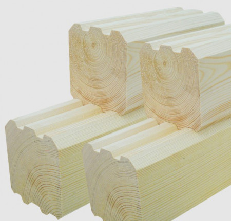 Профилированный брус из сосны 100х150х6000 мм