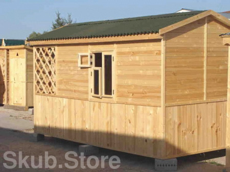 Бытовка с верандой (летний домик) 4,5х2,3 м
