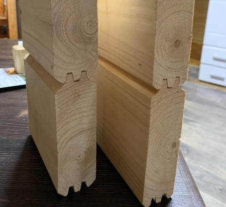 Профилированный мини брус 145x45x6 сухой (камерной сушки)