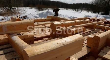 Дом из рубленного бревна 150 кв.м