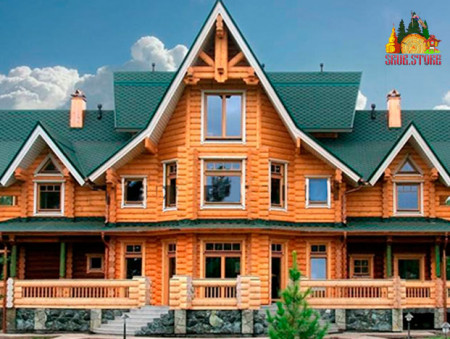 Сруб гостиницы 864 кв.м (14 номеров)