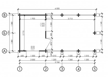 Садовый домик из минибруса 6х3 м, 5.3 кв. м, с террасой 