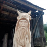 Деревянная скульптура славянского Бога Велеса (животновода)
