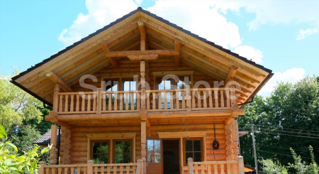 Дом из рубленного бревна (2 этажа) 185 кв.м