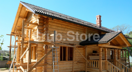 Дом из рубленного бревна (2 этажа) 185 кв.м